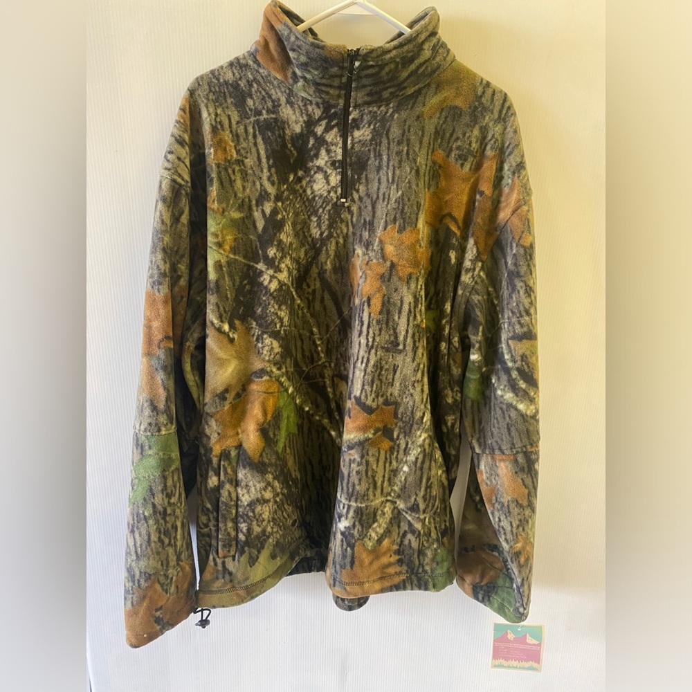 CAMO FLEECE QUARTER ZIP